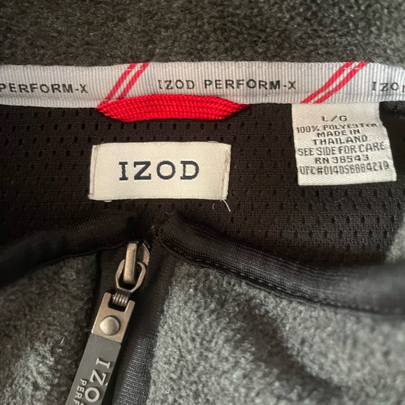 Mens iZod Quarter Zip - Picture 3 of 7